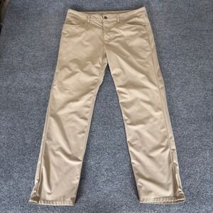One Day Away Pant Mens 34x30 (Fits 35x29) Beige Chino Stretch Lightweight Casual